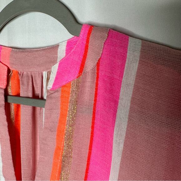 LEMLEM Multicolor Shimmer V-Neck Dress NEW in XS - Picture 5 of 7